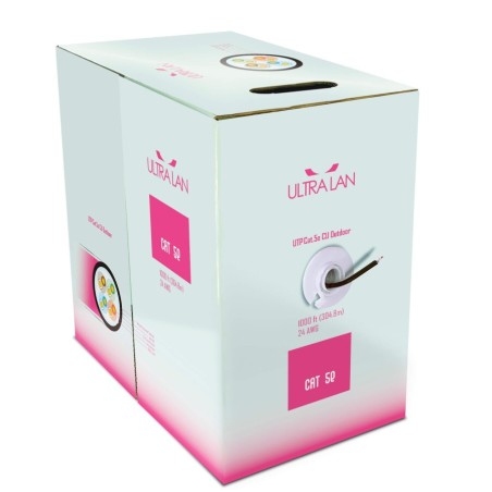 ULTRALAN UTP CABLE CAT 5E CU PE+PVC 305M (OUTDOOR) ULAN-UTP-C5E-CU-PE