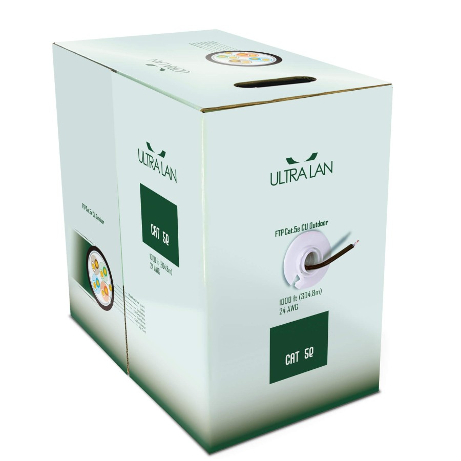 ULTRALAN FTP CABLE CAT 5E CU PE+PVC 305M (OUTDOOR) ULAN-FTP-C5E-CU-PE