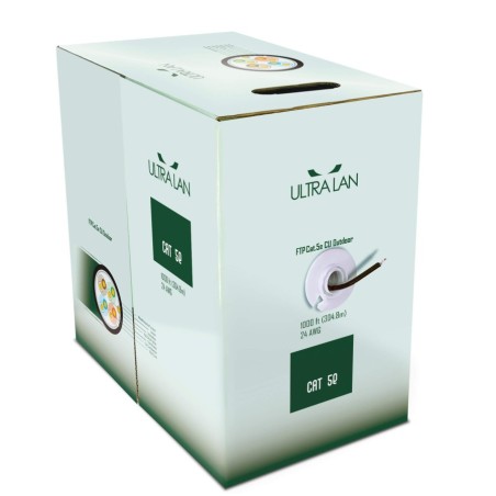 ULTRALAN FTP CABLE CAT 5E CU PE+PVC 305M (OUTDOOR) ULAN-FTP-C5E-CU-PE