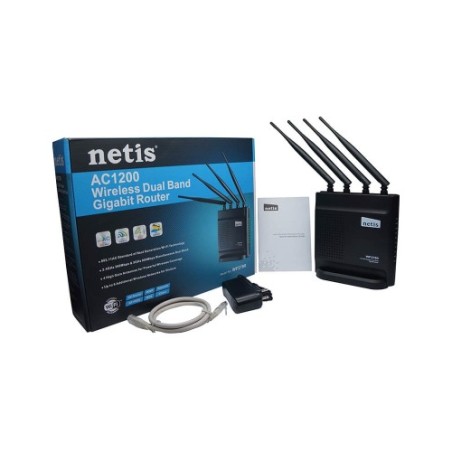 NETIS WF2780 ROUTER WIRELESS DUAL-BAND 4 PORTE GIGABIT ETHERNET LAN + 1 WAN
