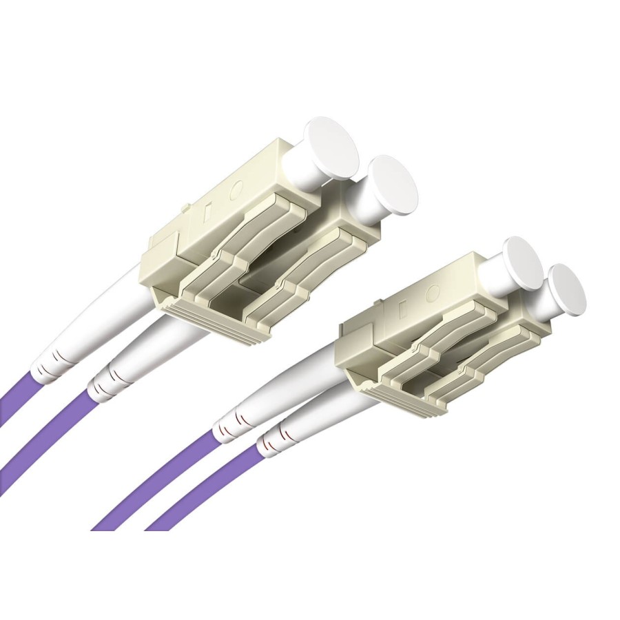 OPTON patchcord LC/UPC-LC/UPC OM4 DX 3.0mm 0.5m OP-LCU-LCU-OM4-DX-05