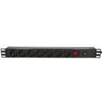 EXTRALINK 19" 1U 7 SOCKET EU TYPE POWER PDU WITH SWITCH PDU 7-EU EX-12967