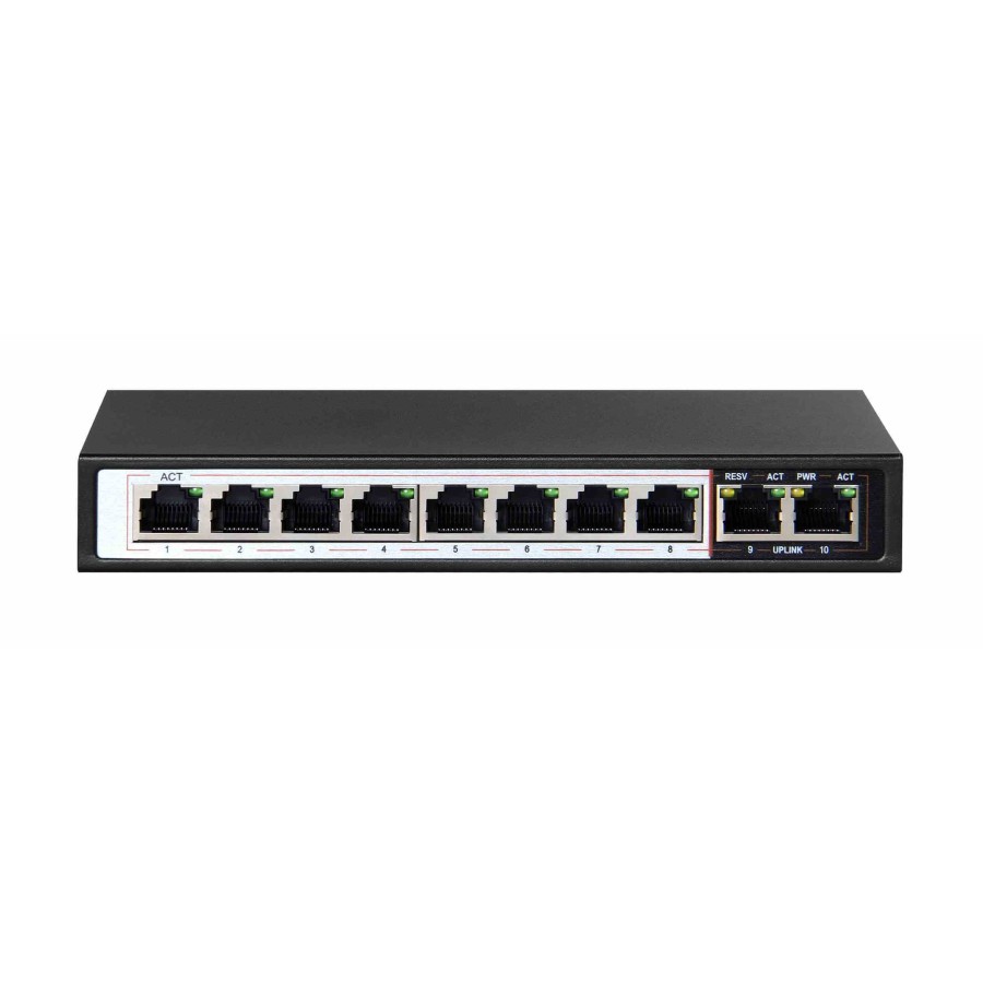 EXTRALINK CERES 8 PORT 10-100MBPS POE SWITCH 802.3AF 96W 15.4W PER PORT EX-3906