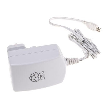 Alimentatore da parete, +5V cc, 2A, 1 Output, 10W UFFICIALE Raspberry PI