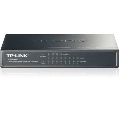 Interruttore 8 porte Gigabit, 4 porte POE TL-SG1008P