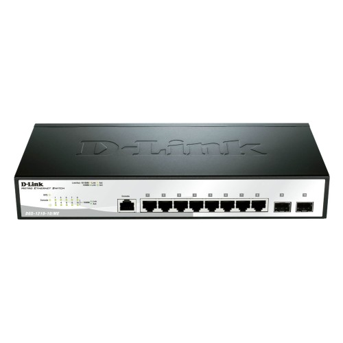 D-Link DGS-1210-10/ME Switch Metro Ethernet 8 gigabit ports, 2 SFP