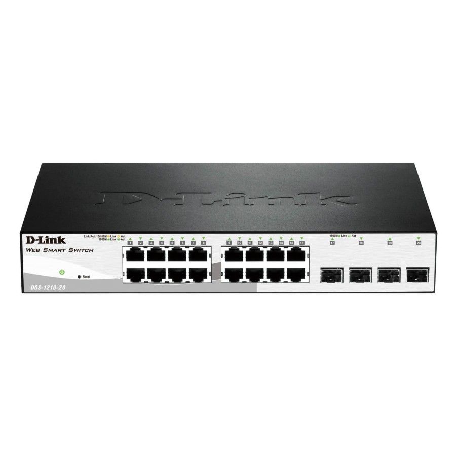 D-Link DGS-1210-20/ME Switch Metro Ethernet 16 gigabit ports, 4 SFP