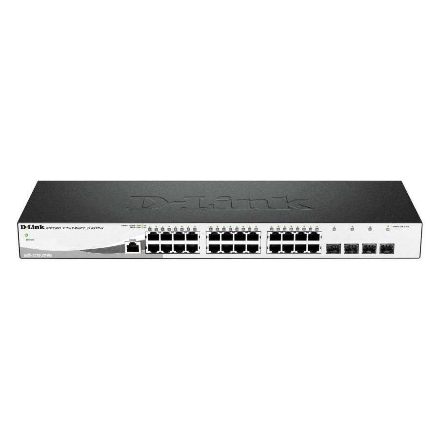 D-Link DGS-1210-28/ME Switch Metro Ethernet 24 gigabit ports, 4 SFP