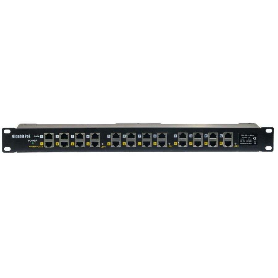 Gigabit PoE 12p - RACK 19" 1U
