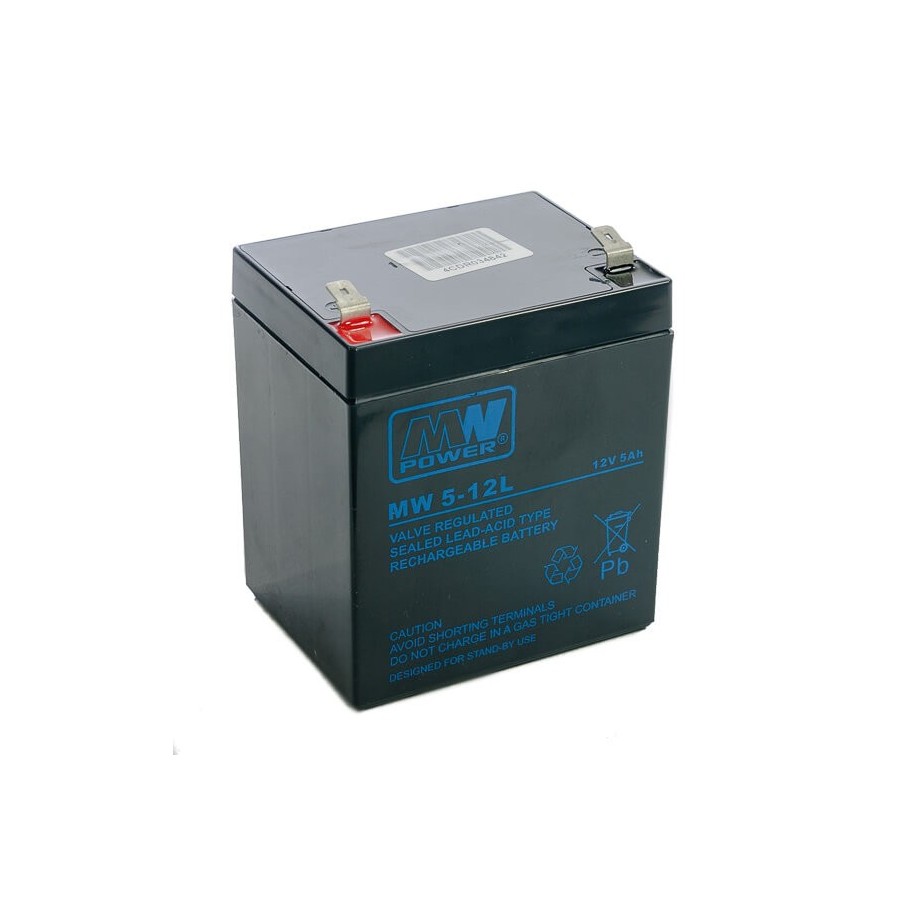 Batteria MW 5-12 5Ah 12V (connettori 6,35mm)