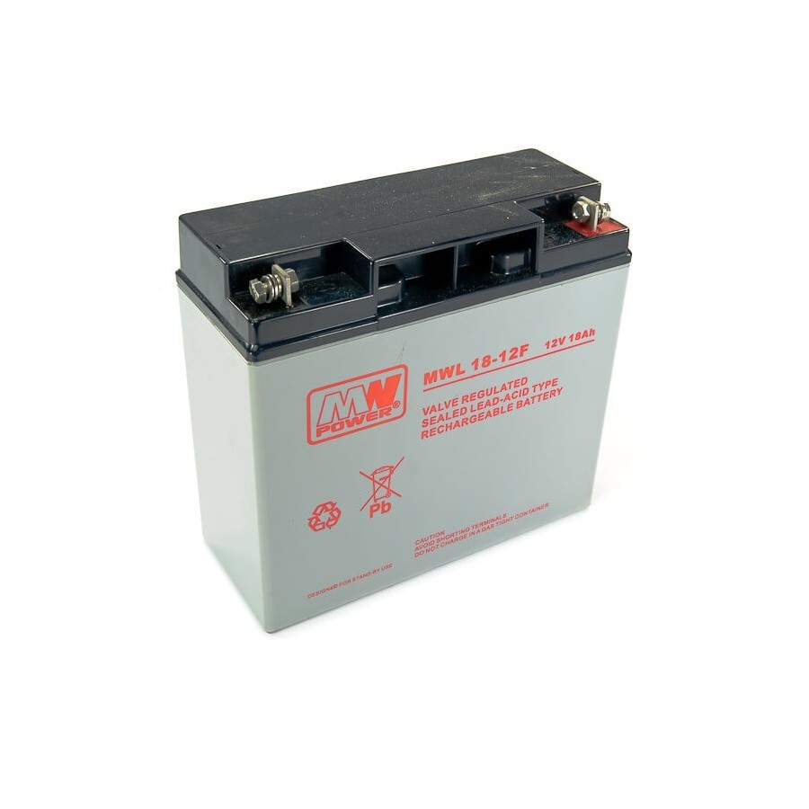 Batteria MWL 18-12F 12V 18Ah Long Life (connettore verticale)