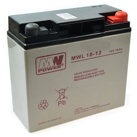 Batteria 12V 18Ah 18-12 MWL Long Life