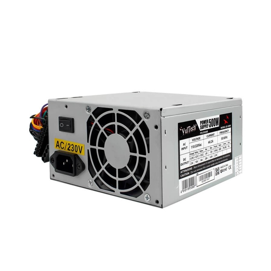 ALIMENTATORE ATX 500W VULTECH  GS-500B BULK
