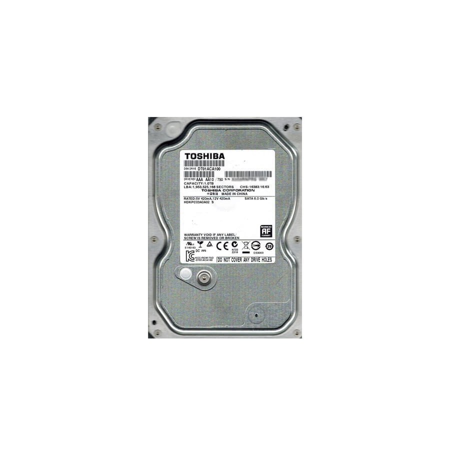 HDD HARD DISK 3,5" 1000GB 1TB 7200RPM 32MB SATA III TOSHIBA DT01ACA100
