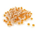 100 PZ PEZZI TIPO SCOTCHLOK UY 100 CONNETTORE PLACCATI ORO