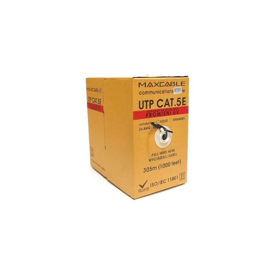 Cavo UTP Maxcable, kat.5e, 305m, esterno resistente ai raggi UV