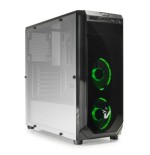 VULTECH CASE GAMING ATX GS-0385GR BLACKDOOM CON VENTOLE HALO LED VERDI