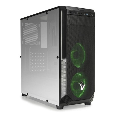 VULTECH CASE GAMING ATX GS-0485GR BLACKDOOM CON VENTOLE HALO LED VERDI
