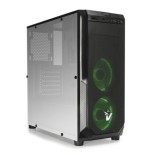 VULTECH CASE GAMING ATX GS-0485GR BLACKDOOM CON VENTOLE HALO LED VERDI