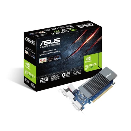SCHEDA VIDEO 2GB ASUS GT710 DISSIPAZIONE PASSIVA GT710-SL-2GD5