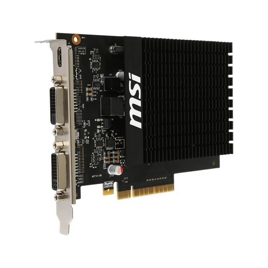 SCHEDA VIDEO 2GB MSI GT710 DISSIPAZIONE PASSIVA GT-710-2GD3H-H2D