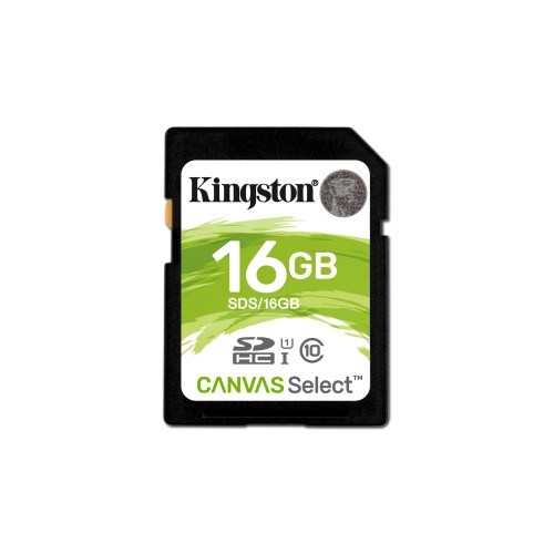 KINGSTON MEMORY CARD SDHC 16GB C10 UHS-I SDS/16GB