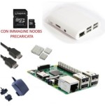 Raspberry Pi 3 Kit con con Alimentatore, Case, SD, HDMI e Dissipatori (E20)