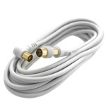 CAVO COASSIALE PER ANTENNA TV VULTECH CAAU602 CON ADATTATORE FEMMINA-FEMMINA 2MT.