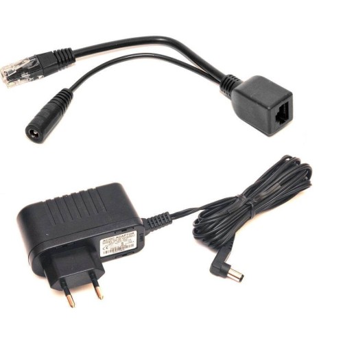 ALIMENTATORE UNIVERSALE 16V 1.2A CON ADATTATORE POE MIKROTIK