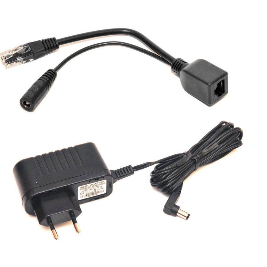 ALIMENTATORE UNIVERSALE 16V 1.2A CON ADATTATORE POE MIKROTIK