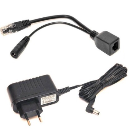 ALIMENTATORE UNIVERSALE 16V 1.2A CON ADATTATORE POE MIKROTIK