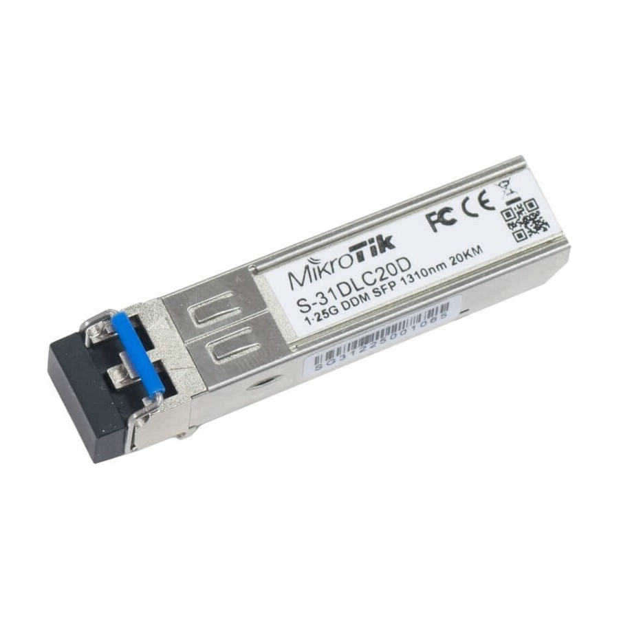 MIKROTIK S-31DLC20D SFP DUAL, 1.25GBPS, SM LC, 1310NM, 20KM