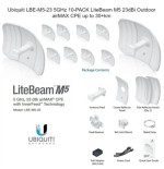 Ubiquiti LiteBeam M5 LBE-M5-23 - 10x PACK,CPE access point outdoor POE 5GHz 23dBi