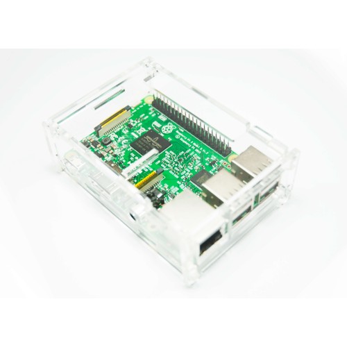 Contenitore  per Raspberry Pi 3 Model B, 2 B, B+, trasparente ACRYLIC