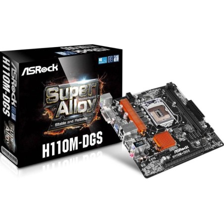 SCHEDA MADRE SKT. 1151 ASROCK H110M-DGS R3.0 - NON COMPATIBILE CON CPU 1151 COFFEE LAKE