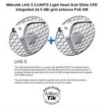 MIKROTIK ROUTERBOARD LHG 5 2-UNITS  CPE 5GHZ ANTENNA 24,5 DBI RouterOS L3