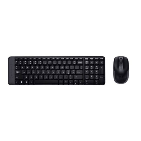 LOGITECH WIRELESS COMBO MK220 KIT MOUSE E TASTIERA NERO