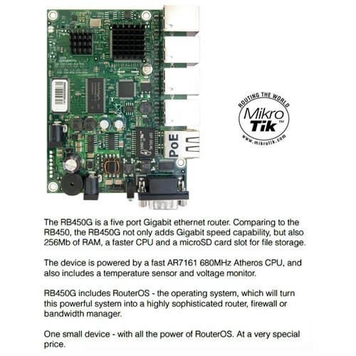 MIKROTIK ROUTERBOARD RB450G