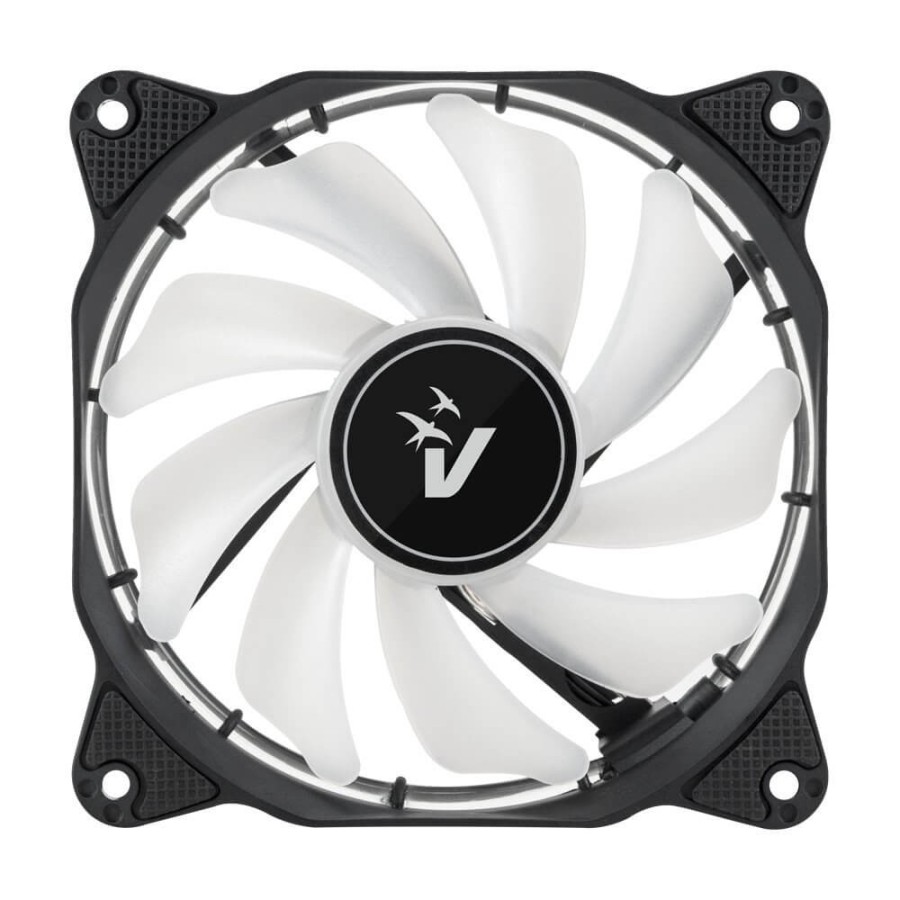 VENTOLA ADDIZIONALE PER CASE 12CM CON ILLUMINAZIONE HALO LED BIANCO